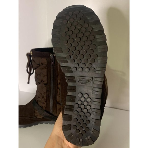 Coach Mahogany Juniper Boots - Picture 6 of 7